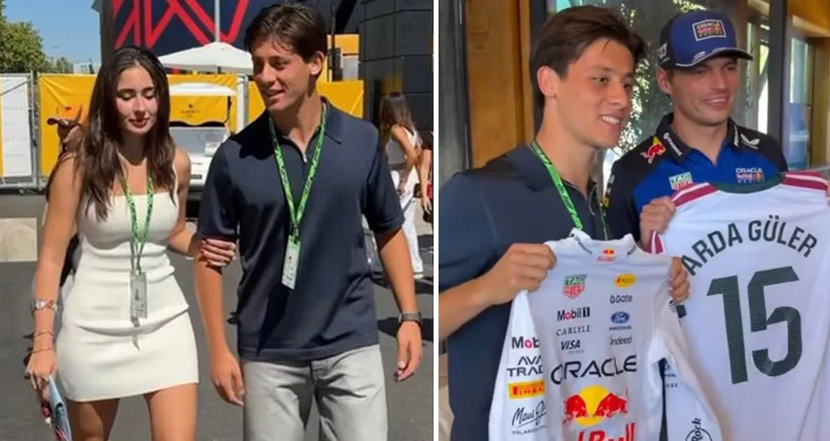 Arda Güler, Max Verstappen'le forma takası yaptı