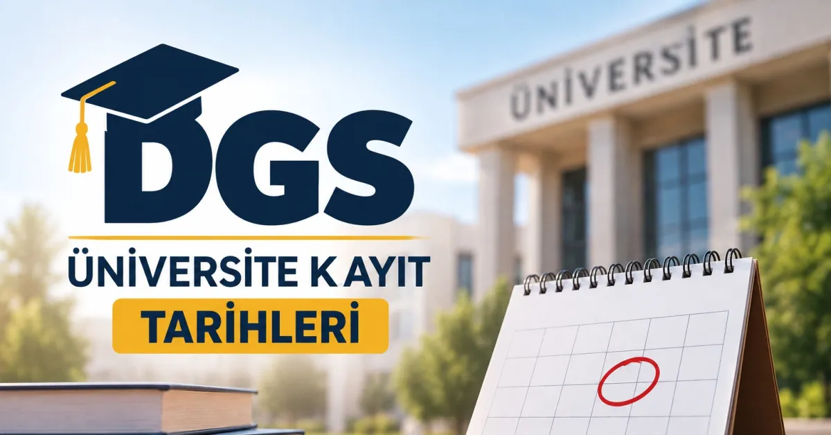 DGS 2026 Kayıt Takvimi Açıklandı: Üniversiteler 14 Eylül'de Başlıyor
