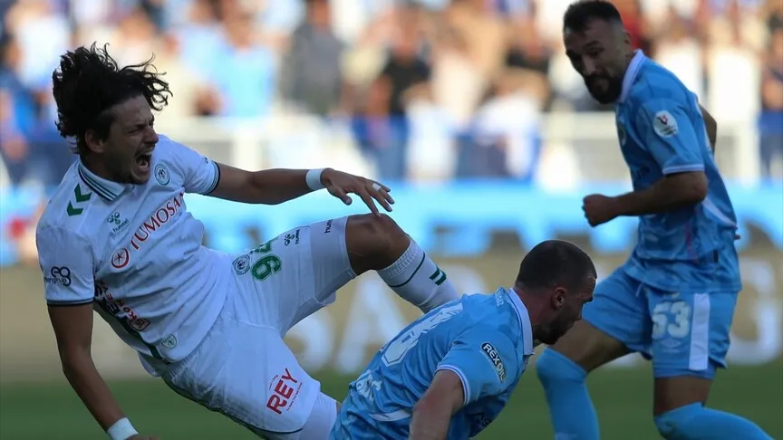 Erzurumspor FK, konuk ettiği TÜMOSAN Konyaspor'u 1-0 mağlup etti