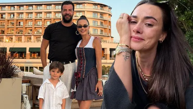 Hande Soral'ın oğlu okula başladı, oyuncu gözyaşlarını tutamadı