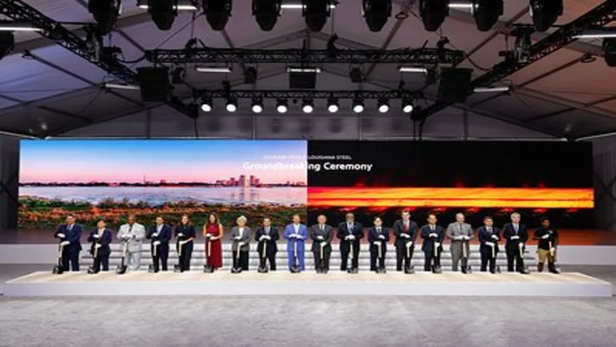 Hyundai Steel, ABD'de Devrim Niteliğinde 5,8 Milyar Dolarlık Çelik Fabrikasını Başlattı
