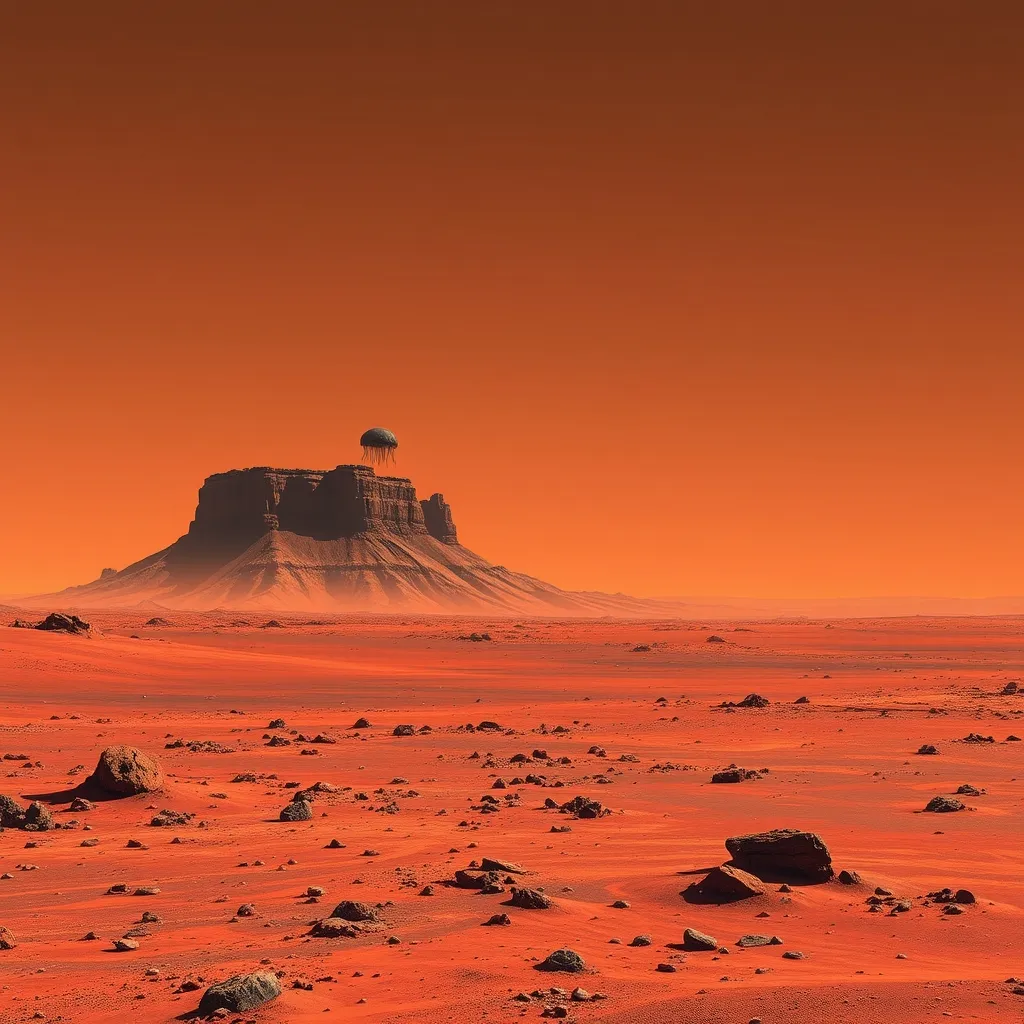Mars'taki gizemli 'denizanası' şekli kozmik ışınlara mı ait?