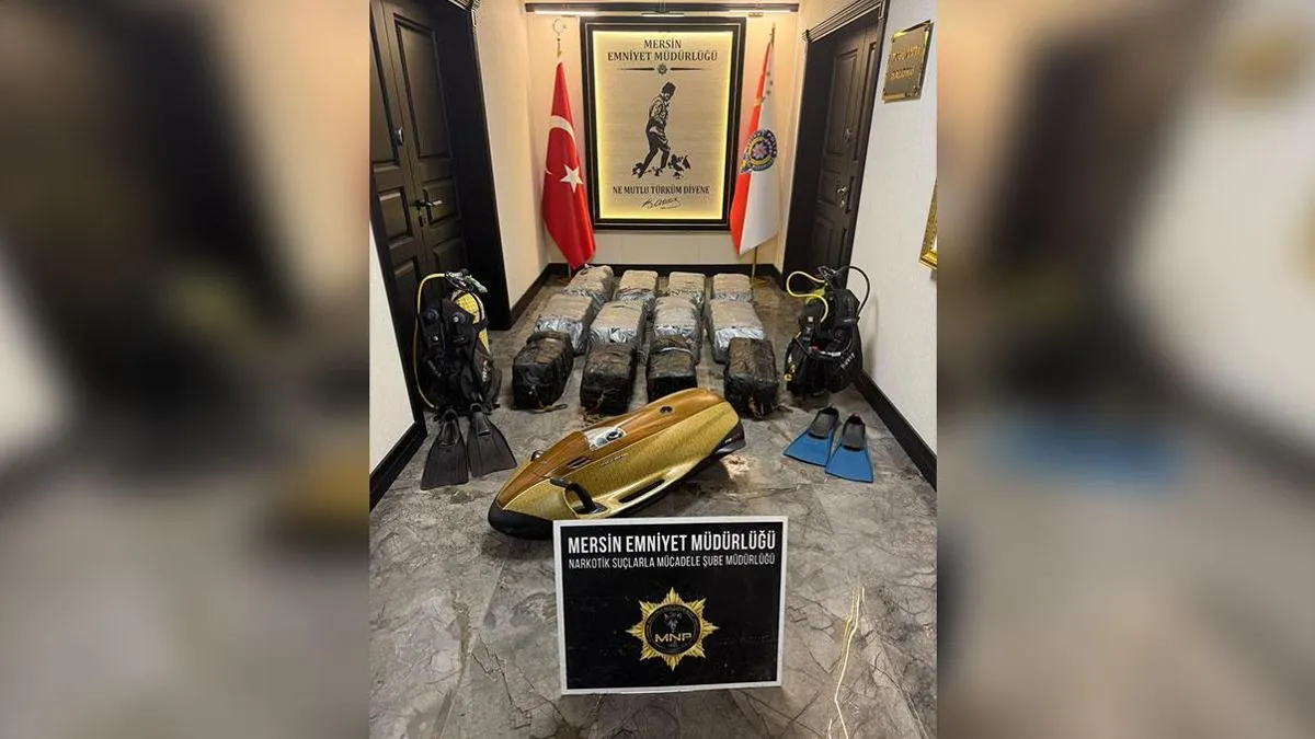 Mersin'de dev uyuşturucu operasyonu: 1,5 milyar liralık kokain ele geçirildi