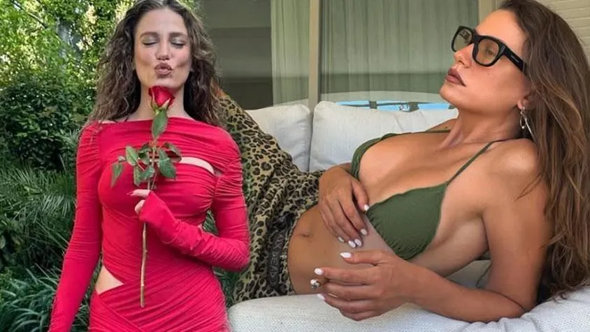 Serenay Sarıkaya spor sonrası ayna pozlarıyla ilgi odağı oldu