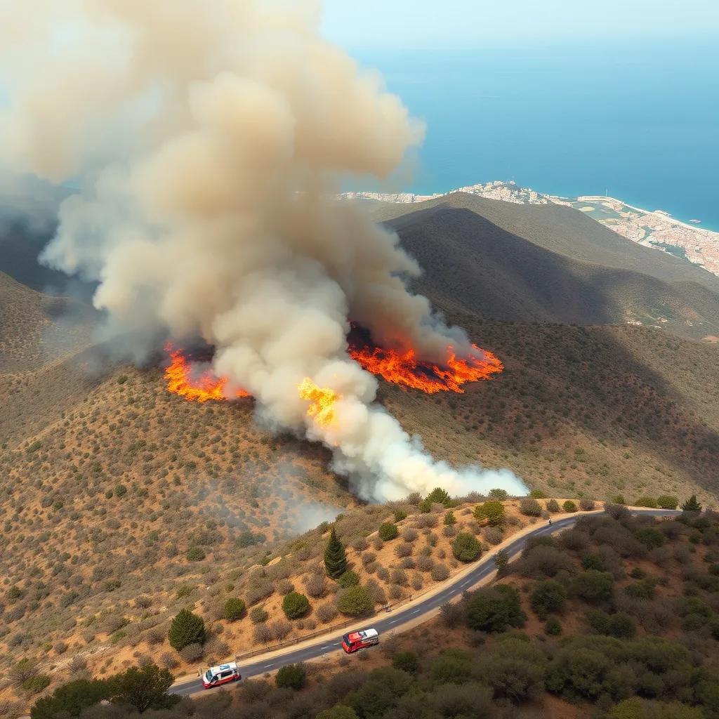 Sicilya'daki Taormina yakınlarında orman yangını: Müdahale sürüyor