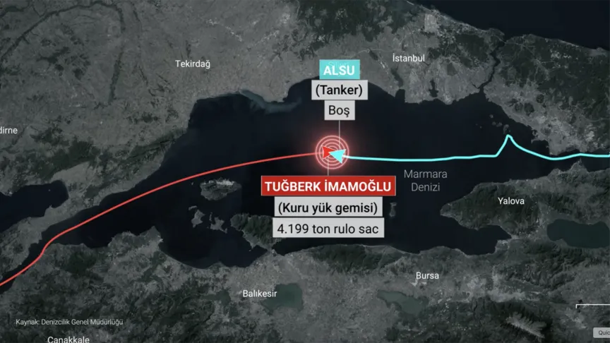 Silivri açıklarındaki gemi kazasına ilişkin rapor: Çift taraflı ihmal tespit edildi